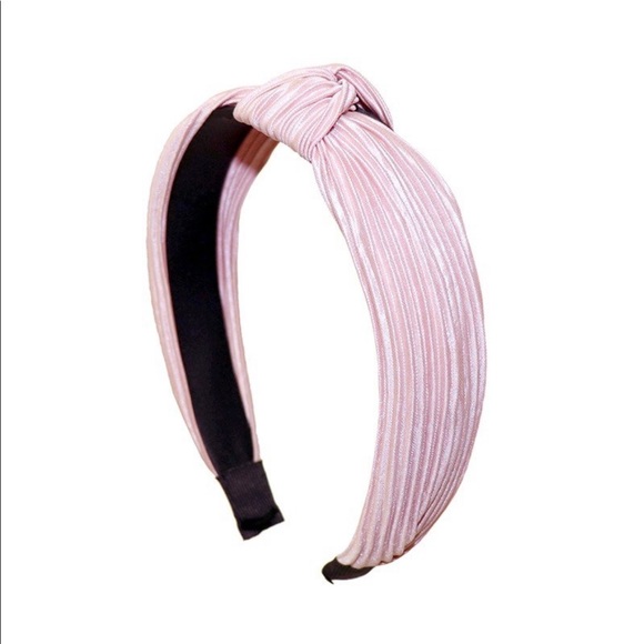 TWIST KNOT HEADBAND- BLUSH - Picture 3 of 3